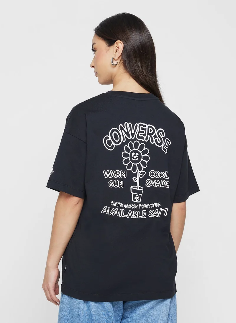 CONVERSE Let’S Grow Doodle Graphic T-Shirt